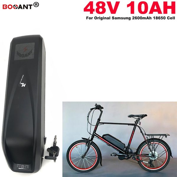 Image of 48v 10ah Electric bike Lithium Battery For Original Samsung 18650 cell for Bafang BBS02 BBSHD 450W 800W Motor Free Shipping