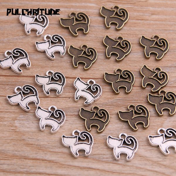 pulchritude 40pcs 13*13mm new product two color small cat charms animal pendant jewelry metal alloy jewelry marking, Bronze;silver
pulchritude 40pcs 13*13mm new product two color small cat charms animal pendant jewelry metal alloy jewelry marking, Bronze;silver