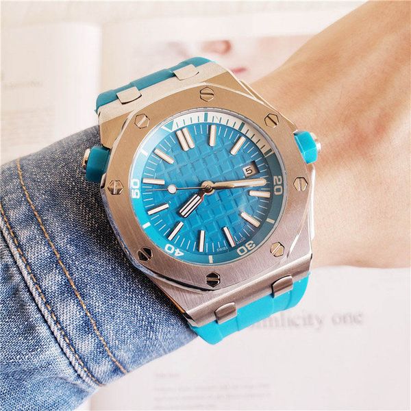 new color fashion mens luxury wristwatch automatic movement mechnical designer watches rubber strap blue dial sport watch clock wholesale, Slivery;brown
new color fashion mens luxury wristwatch automatic movement mechnical designer watches rubber strap blue dial sport watch clock wholesale, Slivery;brown