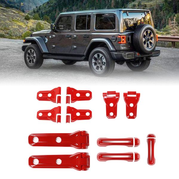 2doors tailgate door handle cover door hinge cover spare tire hinge cover for jeep wrangler jl 2018+ (red)
2doors tailgate door handle cover door hinge cover spare tire hinge cover for jeep wrangler jl 2018+ (red)
