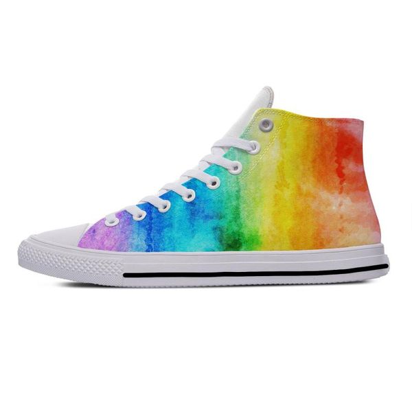 rainbow watercolor stripe fashion classic funny casual canvas shoes high lightweight breathable 3d print men women sneakers, Black
rainbow watercolor stripe fashion classic funny casual canvas shoes high lightweight breathable 3d print men women sneakers, Black