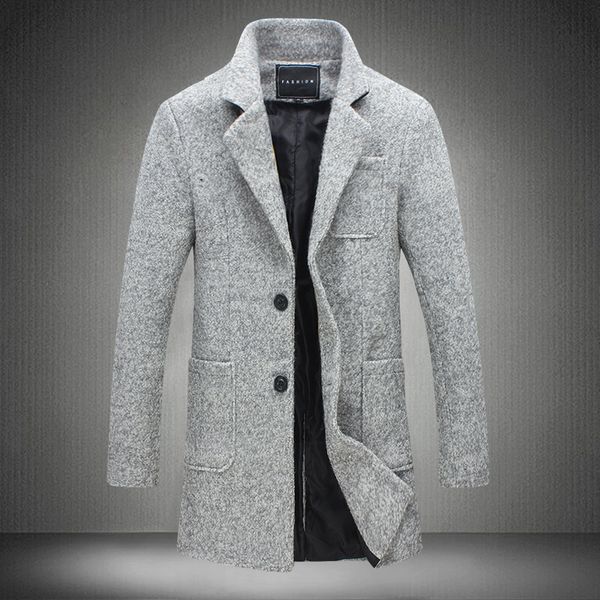 2019 autumn and winter mens fashion boutique wool woolen coats / high-end brand male slim woolen windbreaker jacket size s-5xl, Black
2019 autumn and winter mens fashion boutique wool woolen coats / high-end brand male slim woolen windbreaker jacket size s-5xl, Black