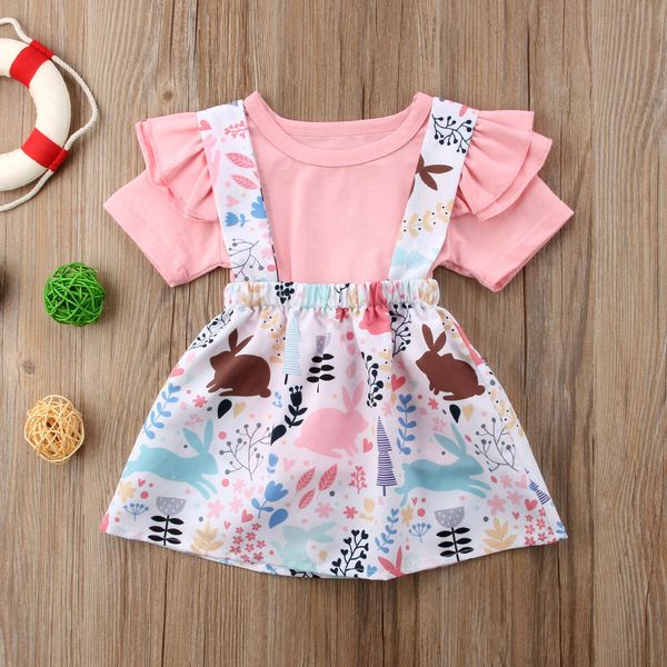 симпатичные девушки outfit лето с коротким рукавом рябить розовый хлопок top t-shirt банни suspender kid платье моды baby girl одежда set, White
симпатичные девушки outfit лето с коротким рукавом рябить розовый хлопок top t-shirt банни suspender kid платье моды baby girl одежда set, White