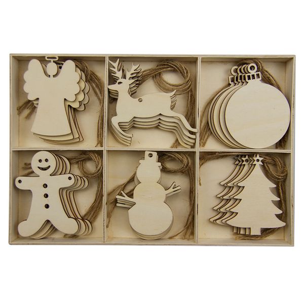 30 pcs christmas tree hanging wooden ornaments crafts home decor sets embellishments hollow-carved bell design wooden pendant
30 pcs christmas tree hanging wooden ornaments crafts home decor sets embellishments hollow-carved bell design wooden pendant