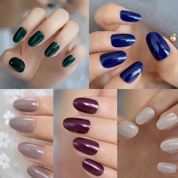 24pcs/set blue nude full cover false nails short round soft pure color green oval uv gel fake nails artificial art tips, Red;gold
24pcs/set blue nude full cover false nails short round soft pure color green oval uv gel fake nails artificial art tips, Red;gold