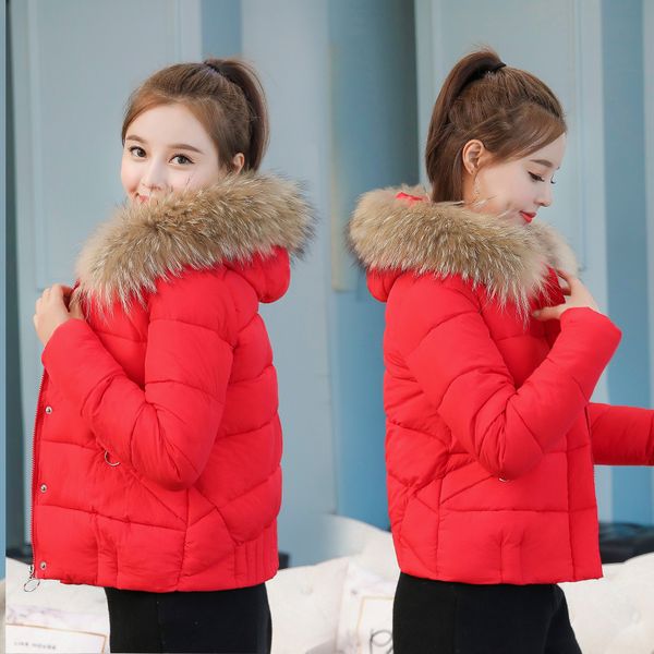 cotton jacket new short thick down cotton padded women's bread clothing winter hooded slim fashion coat tb181215, Black
cotton jacket new short thick down cotton padded women's bread clothing winter hooded slim fashion coat tb181215, Black