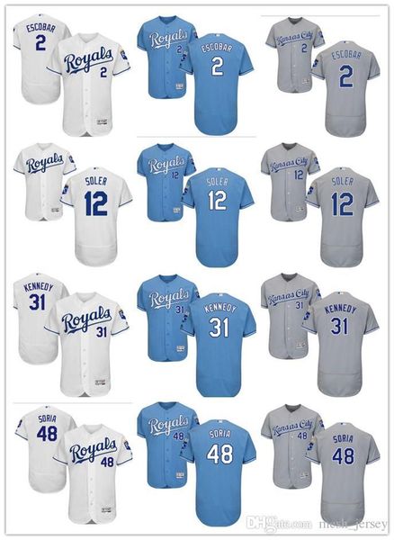 custom men women youth kc royals jersey #2 alcides escobar 31 ian kennedy 12 jorge soler 48 joakim soria baseball jerseys, Blue;black
custom men women youth kc royals jersey #2 alcides escobar 31 ian kennedy 12 jorge soler 48 joakim soria baseball jerseys, Blue;black