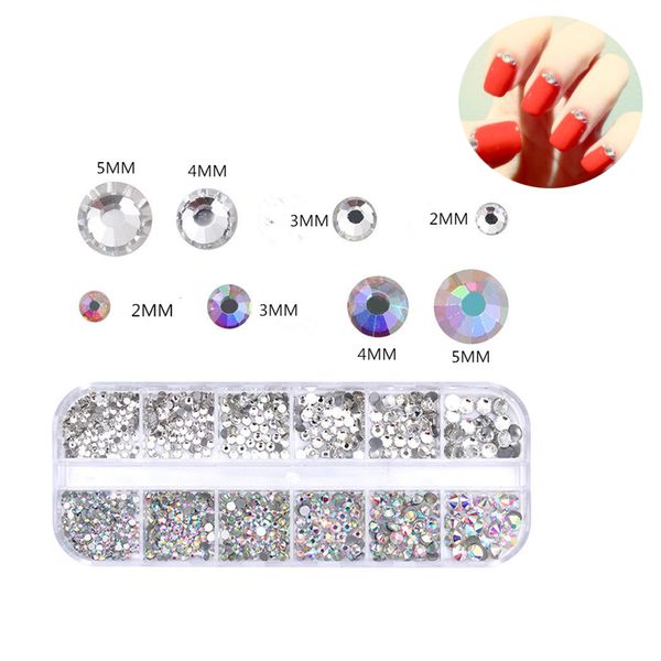 12 grid/box transparent rainbow flat bottom rhinestone for nail art multi-size mixed outfit design diy decor accessories, Silver;gold
12 grid/box transparent rainbow flat bottom rhinestone for nail art multi-size mixed outfit design diy decor accessories, Silver;gold