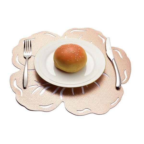 pvc gold stamping placemat hollow cherry blossoms waterproof table mat unique anti-scalding placemat table decoration supplies
pvc gold stamping placemat hollow cherry blossoms waterproof table mat unique anti-scalding placemat table decoration supplies