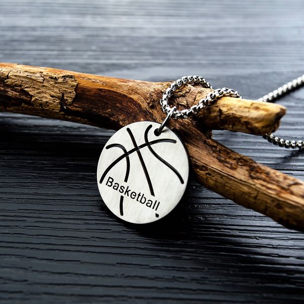 men basketball pendant necklace fashion jewelry stainless steel chain mens sport hip hop jewelry new design punk charm necklace for men gift, Silver 
men basketball pendant necklace fashion jewelry stainless steel chain mens sport hip hop jewelry new design punk charm necklace for men gift, Silver