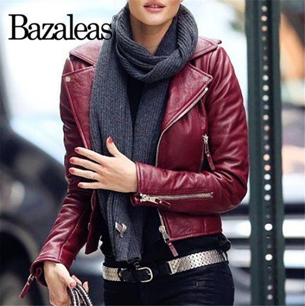 2018 fashion red black zipper jacket ladies motorcycle faux leather jackets plus size fashion coat casual 
2018 fashion red black zipper jacket ladies motorcycle faux leather jackets plus size fashion coat casual