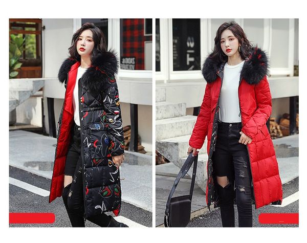 designer ladies down jacket korean version of the long section of fur collar cotton coat women loose two sides can wear jacket cotton jacket, Black
designer ladies down jacket korean version of the long section of fur collar cotton coat women loose two sides can wear jacket cotton jacket, Black