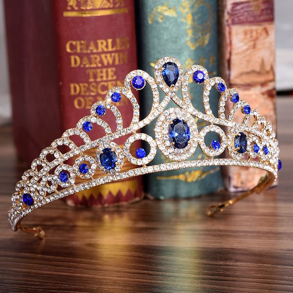fashion hairwear baroque crown red blue rhinestone tiara vintage gold wedding hair accessories head jewelry bridal diadem crowns, Golden;white
fashion hairwear baroque crown red blue rhinestone tiara vintage gold wedding hair accessories head jewelry bridal diadem crowns, Golden;white