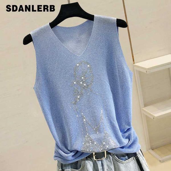 summer thin bright silk knitted t shirt for women new fashion back rhinestones sleeveless t-shirt outwear lady's tshirt, White
summer thin bright silk knitted t shirt for women new fashion back rhinestones sleeveless t-shirt outwear lady's tshirt, White