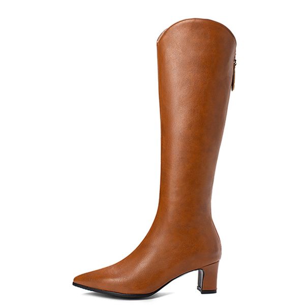 plus size 48 fashion pointed toe knee high boots women back zipper women high boots casual low heels pu leather women's shoes, Black
plus size 48 fashion pointed toe knee high boots women back zipper women high boots casual low heels pu leather women's shoes, Black