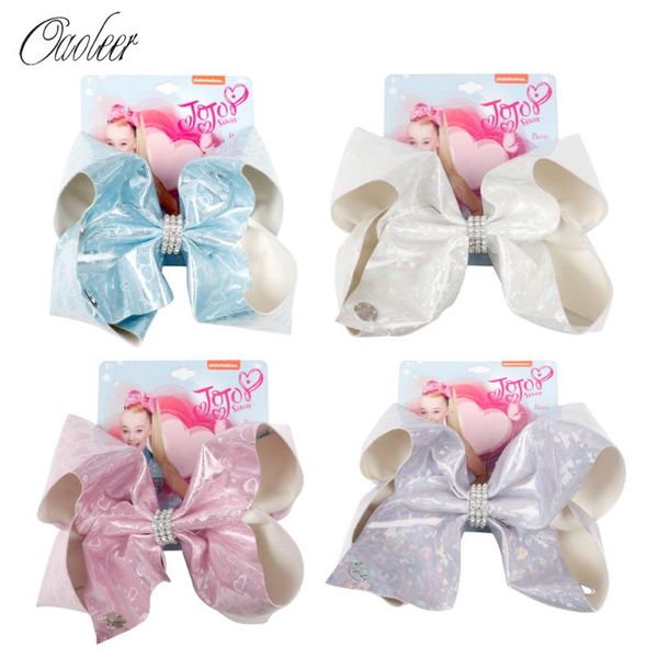 8 inch jumbo hair bows for girls hair accessories leather hairbows with rhinestones bowknot hairgrips handmade kids clips, Slivery;white
8 inch jumbo hair bows for girls hair accessories leather hairbows with rhinestones bowknot hairgrips handmade kids clips, Slivery;white