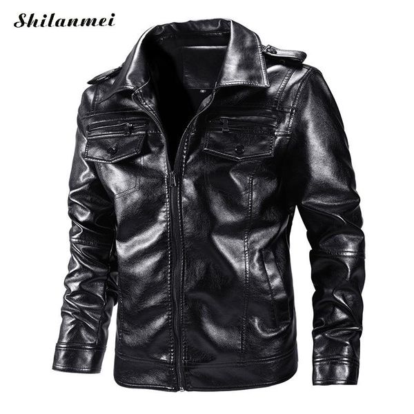 pu leather jacket new autumn winter motorcycle men warm windbreaker jackets male outwear pu baseball jackets size m-xxl, Black 
pu leather jacket new autumn winter motorcycle men warm windbreaker jackets male outwear pu baseball jackets size m-xxl, Black