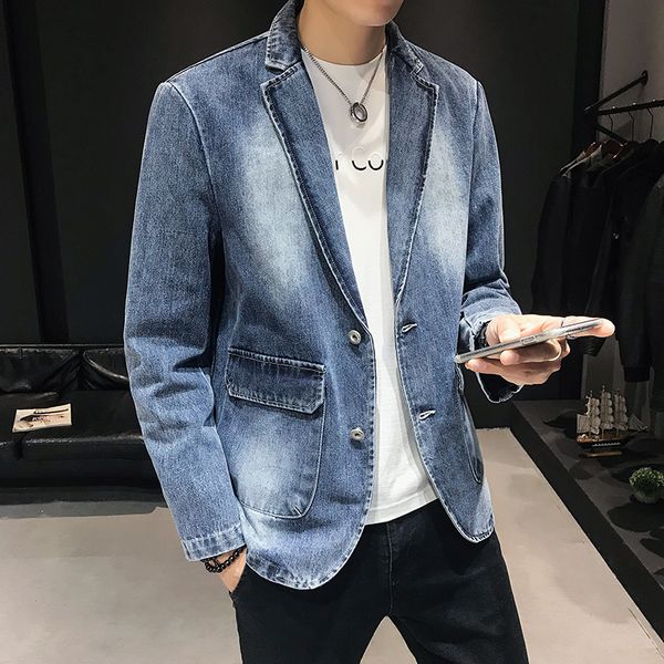 vintage denim jacket men 2019 autumn winter washed casual jeans suit coat male black blue classic korean slim fit mens clothing, Black;brown
vintage denim jacket men 2019 autumn winter washed casual jeans suit coat male black blue classic korean slim fit mens clothing, Black;brown