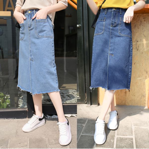 sumemr women long denim jean skirts high waist umbrella wrapover casual calf-length slits skirt, Black
sumemr women long denim jean skirts high waist umbrella wrapover casual calf-length slits skirt, Black