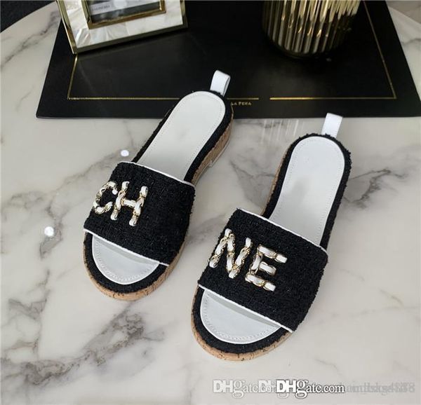 spring/summer 2020 new slippers ladies classic gauze worsted cloth platform slippers with a heel height of 4.5 cm with complete packaging, Black
spring/summer 2020 new slippers ladies classic gauze worsted cloth platform slippers with a heel height of 4.5 cm with complete packaging, Black
