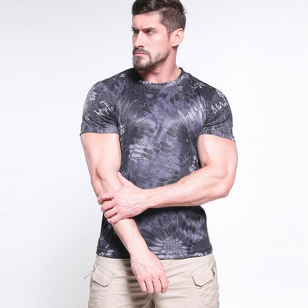 outdoor t-shirts men summer camouflage short sleeve breathable quick dry stretch climbing training tactical shirts, Gray;blue
outdoor t-shirts men summer camouflage short sleeve breathable quick dry stretch climbing training tactical shirts, Gray;blue