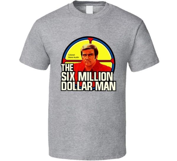 six million dollar man retro steve austin bionic man tv fan t shirt youth customized t-shirts tee, White;black
six million dollar man retro steve austin bionic man tv fan t shirt youth customized t-shirts tee, White;black