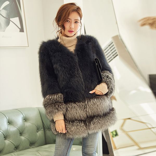 winter real fur coat clothes autumn long coats and jackets women korean vintage jacket chaqueta mujer my1121, Black
winter real fur coat clothes autumn long coats and jackets women korean vintage jacket chaqueta mujer my1121, Black