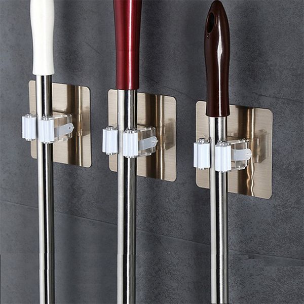 wall mounted broom holder kitchen bathroom wall mop holder magic sticker broom mop rack
wall mounted broom holder kitchen bathroom wall mop holder magic sticker broom mop rack