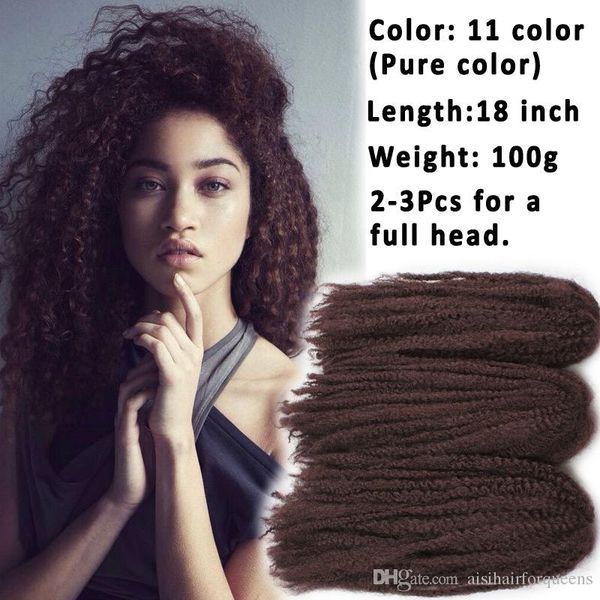 fashion 3pcs 18inch afro twist kinky marely braids kanekalon crochet braid hair synthetic hair extension afro braiding hair 100g/piece, Black
fashion 3pcs 18inch afro twist kinky marely braids kanekalon crochet braid hair synthetic hair extension afro braiding hair 100g/piece, Black