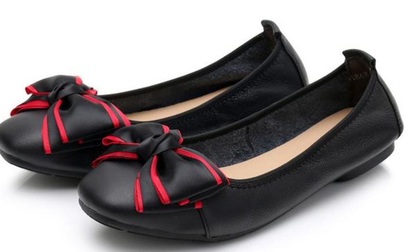 2019 women's shoes in spring and autumn with new style flat bottom round head bowknot mother shoes#166, Black
2019 women's shoes in spring and autumn with new style flat bottom round head bowknot mother shoes#166, Black