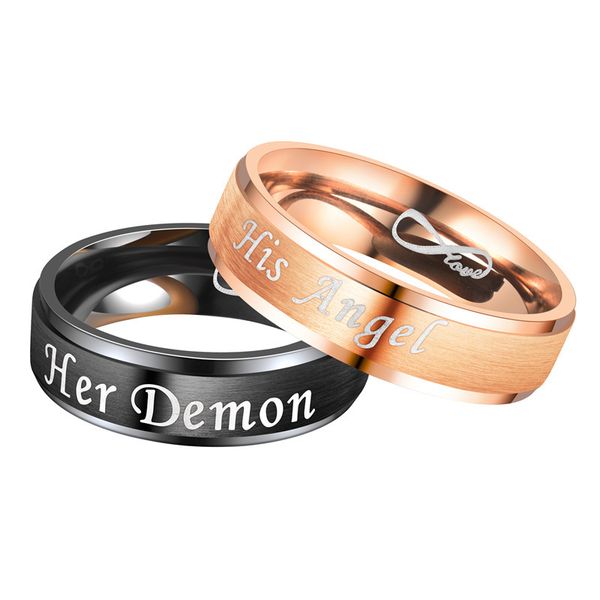2019 new demon his eternal love angel and devil couple ring pierscionki ringen black ring bague homme couple rings, Slivery;golden
2019 new demon his eternal love angel and devil couple ring pierscionki ringen black ring bague homme couple rings, Slivery;golden