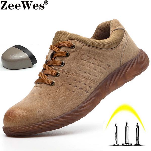 construction work safety shoes leather men steel toe indestructible stab-resistant non-slip soft electric welding security boots, Black
construction work safety shoes leather men steel toe indestructible stab-resistant non-slip soft electric welding security boots, Black