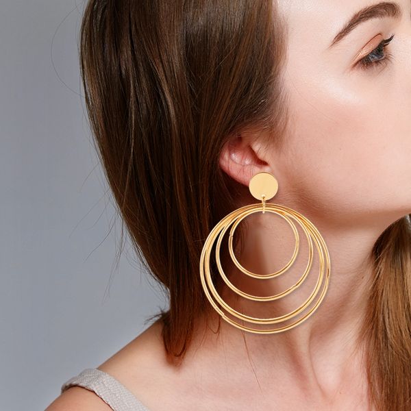 2019 new fashion trend punk retro multi-layer round circle ring personality temperament earrings jewelry wholesale jungkook, Golden;silver
2019 new fashion trend punk retro multi-layer round circle ring personality temperament earrings jewelry wholesale jungkook, Golden;silver