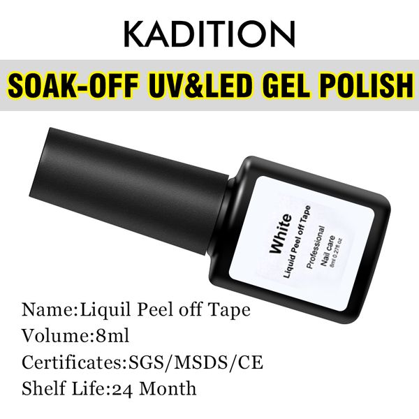 kadition nail gel polish white peel off latex nails design liquid nail art glue for tools easy clean base coat care primer tape, Red;pink
kadition nail gel polish white peel off latex nails design liquid nail art glue for tools easy clean base coat care primer tape, Red;pink