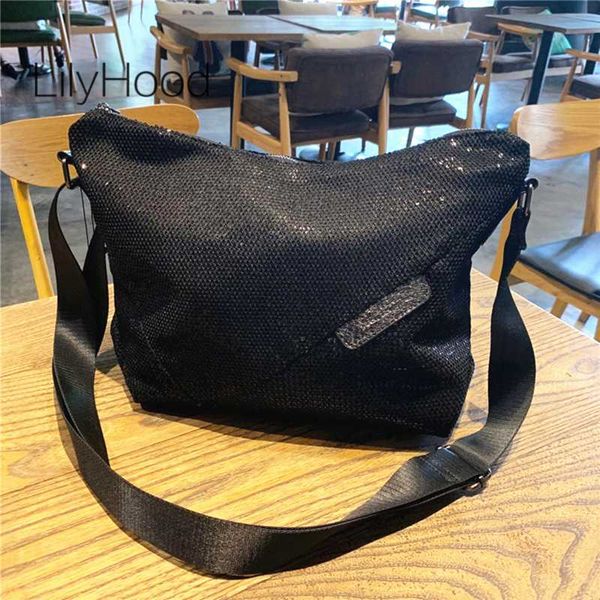 big capacity mesh netting iridescent paillette hobo bag lady summer campus quality sparkle shiny daily overnight messenger bag
big capacity mesh netting iridescent paillette hobo bag lady summer campus quality sparkle shiny daily overnight messenger bag