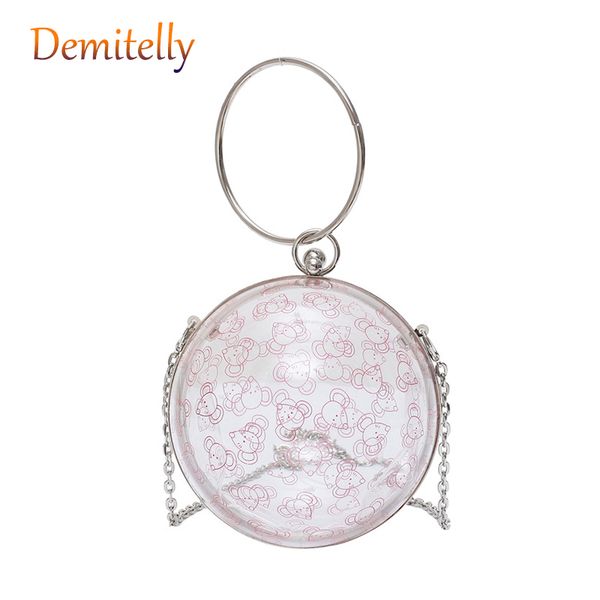 new clear pvc small round bag mini women handbags chain shoulder messenger bag hardware bracelet wrist clutch purse
new clear pvc small round bag mini women handbags chain shoulder messenger bag hardware bracelet wrist clutch purse