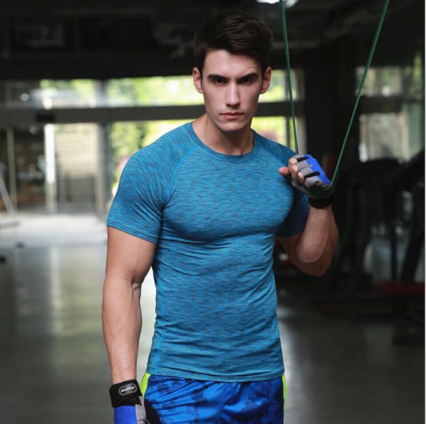 men compression tights shirt jerseys running fitness exercise gym workout sports training soccer tees shirt, Black;blue
men compression tights shirt jerseys running fitness exercise gym workout sports training soccer tees shirt, Black;blue