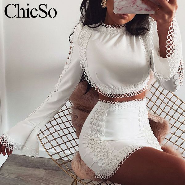 missychilli lace white bodycon dress women elegant two piece flare sleeve s dress summer short party beach festa, Black;gray 
missychilli lace white bodycon dress women elegant two piece flare sleeve s dress summer short party beach festa, Black;gray