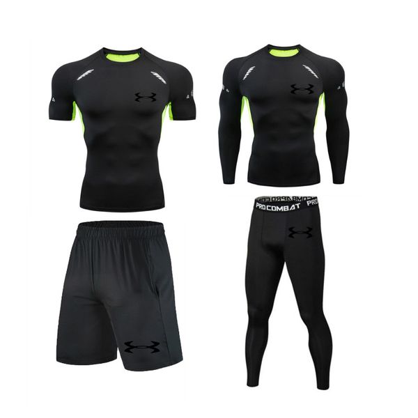 gym men sportswear compression sport suits quick running sets gym fitness joggers training tracksuits rashguard wear set, Black;blue
gym men sportswear compression sport suits quick running sets gym fitness joggers training tracksuits rashguard wear set, Black;blue