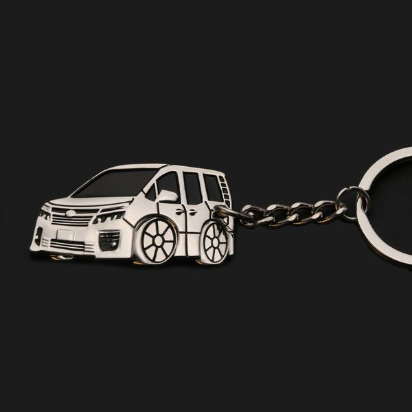 

jy new 3d design zinc-aluminium alloy keychain key ring keyring car styling accessories for toyota voxy 2014-2016