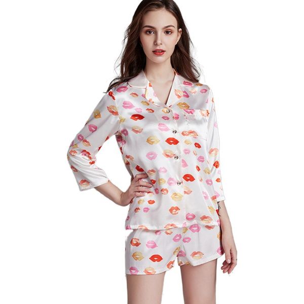 pijamas women lip print pajamas home suit 2020 female summer set women's clothing for home pyjamas women sleepwear set, Blue;gray
pijamas women lip print pajamas home suit 2020 female summer set women's clothing for home pyjamas women sleepwear set, Blue;gray