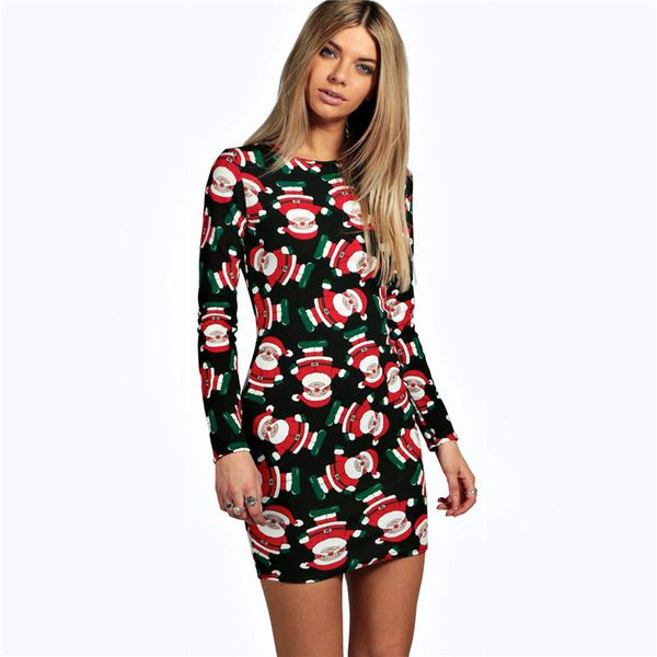 christmas 3d printed dress fashion womens pullover skirt winter designer womens party dresses, White;black
christmas 3d printed dress fashion womens pullover skirt winter designer womens party dresses, White;black
