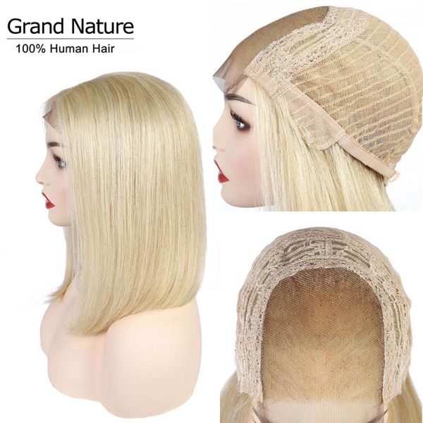 613 blonde lace frontal 4x4 closure human hair wig for black straight human hair bob wig 10 12 14inch transparent lace 150% remy, Black;brown
613 blonde lace frontal 4x4 closure human hair wig for black straight human hair bob wig 10 12 14inch transparent lace 150% remy, Black;brown