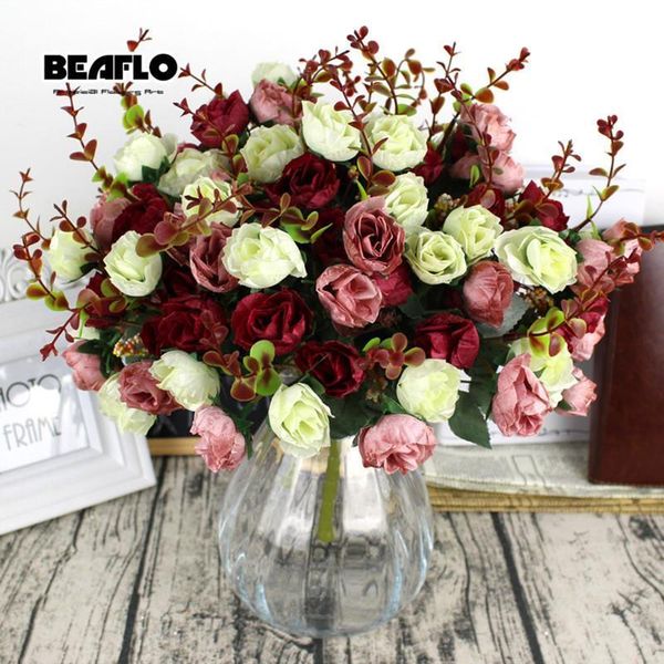 50 bunch fresh artificial rose flowers 21 heads romantic diy fake silk floral for wedding party home decoration
50 bunch fresh artificial rose flowers 21 heads romantic diy fake silk floral for wedding party home decoration
