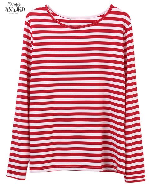 casual red white striped tshirt women long sleeve cotton loose tee t shirt female basic o neck tees t shirt
casual red white striped tshirt women long sleeve cotton loose tee t shirt female basic o neck tees t shirt