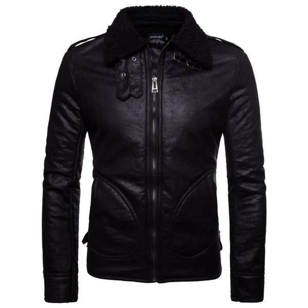 brand winter leather jacket men faux fur coat men thick biker jacket pu windbreaker coats casual zipper pu leather, Black
brand winter leather jacket men faux fur coat men thick biker jacket pu windbreaker coats casual zipper pu leather, Black