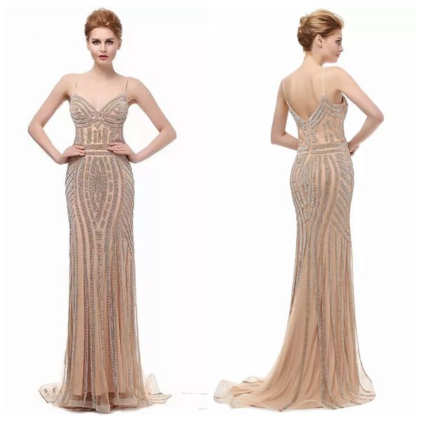 2019 spaghetti slim mermaid prom dresses sweep train long ladies evening party gowns luxurious vestidos de soiree luxurious, Black
2019 spaghetti slim mermaid prom dresses sweep train long ladies evening party gowns luxurious vestidos de soiree luxurious, Black