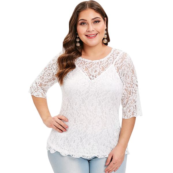 wipalo fashion elegant white lace women blouse round neck half sleeves feminino blusas summer shirt casual office female
wipalo fashion elegant white lace women blouse round neck half sleeves feminino blusas summer shirt casual office female