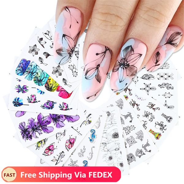 14pcs black nail stickers slider flower lotus butterfly diy floral designs water tattoo for wraps decals manicure set
14pcs black nail stickers slider flower lotus butterfly diy floral designs water tattoo for wraps decals manicure set