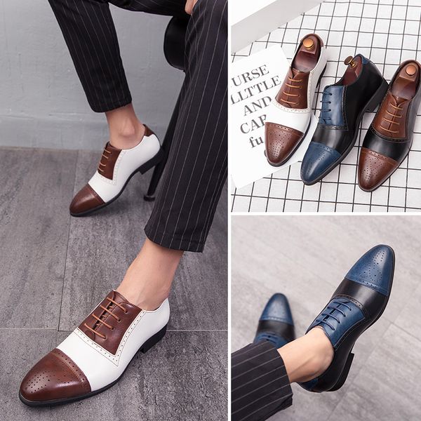 brand pointed toe men shoes business men office formal leather shoes mixed color fashion gentleman casual footwear size 38-48, Black
brand pointed toe men shoes business men office formal leather shoes mixed color fashion gentleman casual footwear size 38-48, Black